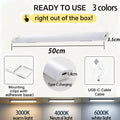 Wireless LED Cabinet Lights Motion Sensor LED Bar Light Rechargeable Magnetic for Kitchen Closet Night Light Indoor Lighting